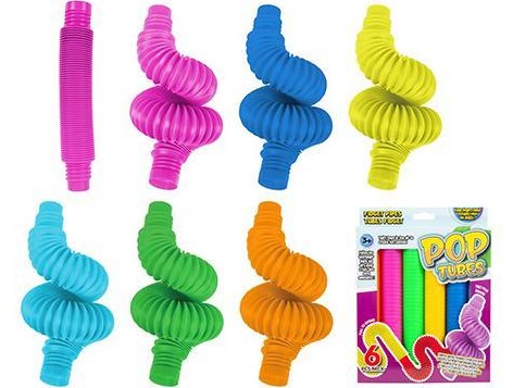 Fidget Pop Tubes 6 pack