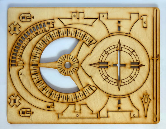 Sundial Wooden Puzzle
