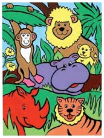 Paint By Numbers: Jungle Animals