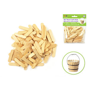 Mini Wooden Craft Sticks (120)