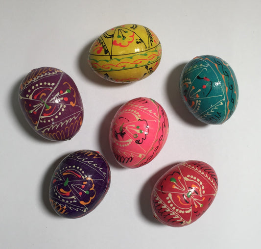Mini Wooden Pysanky