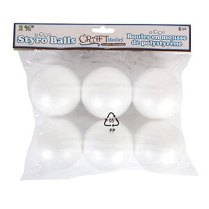Styrofoam Balls 4.5 cm (6/bag)